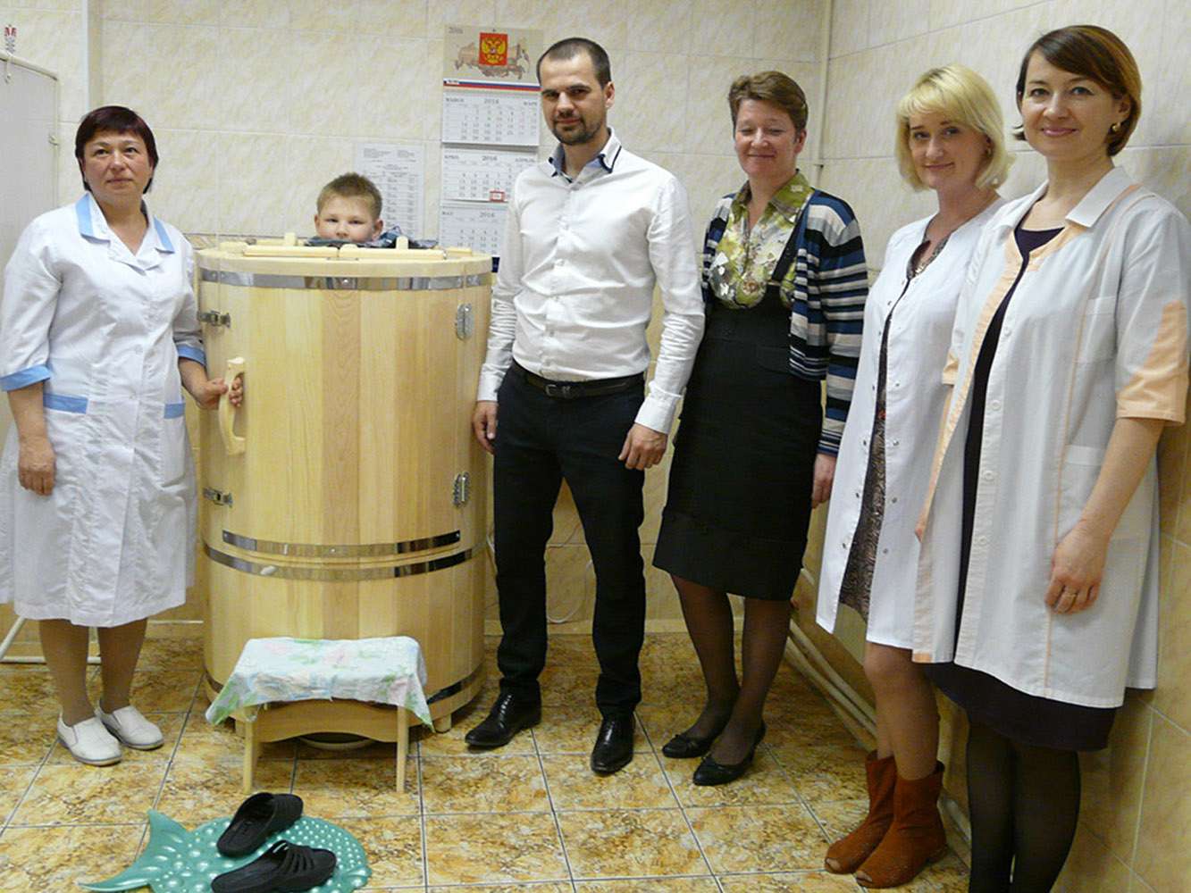 Кедровая фитобочка для центра социальной помощи «Заря»